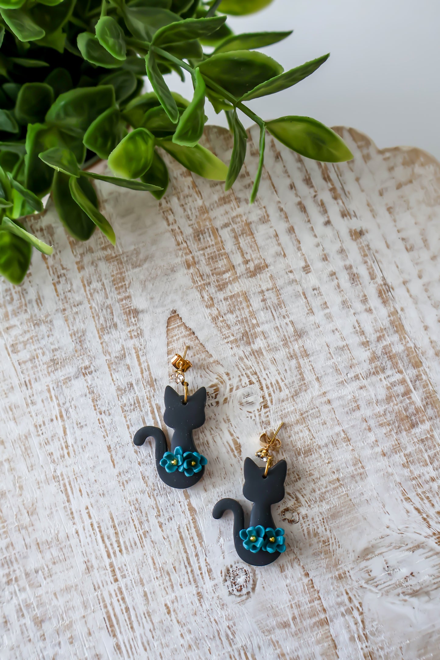 Floral Cat Dangles