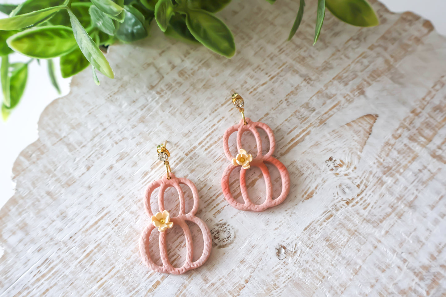 Floral Pumpkin Stack Dangles