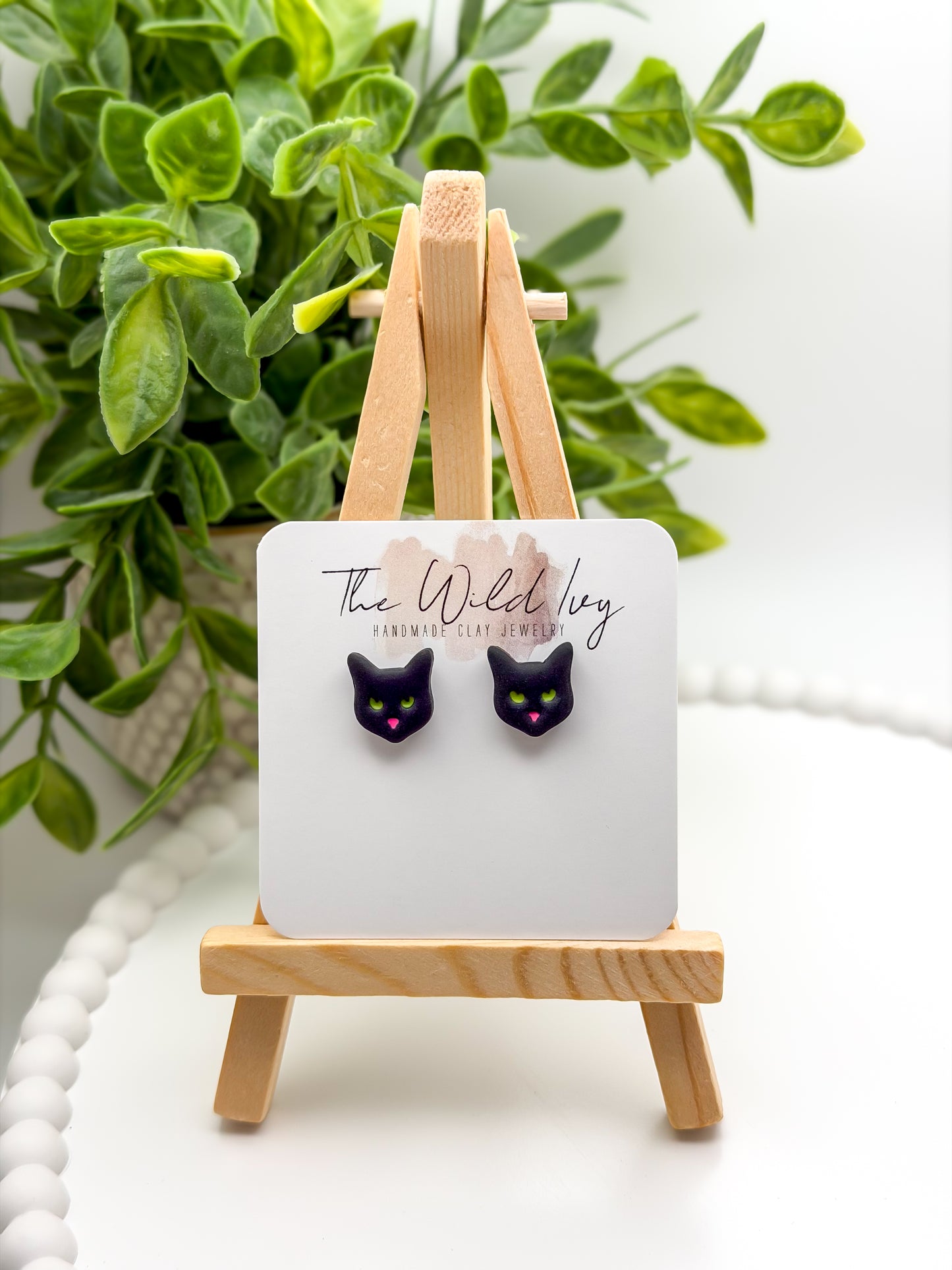 Black Cat Studs