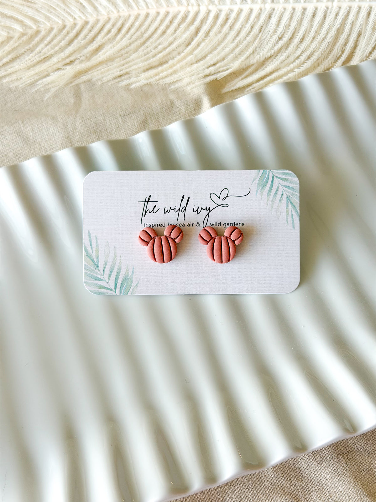 Mickey Pumpkin Studs