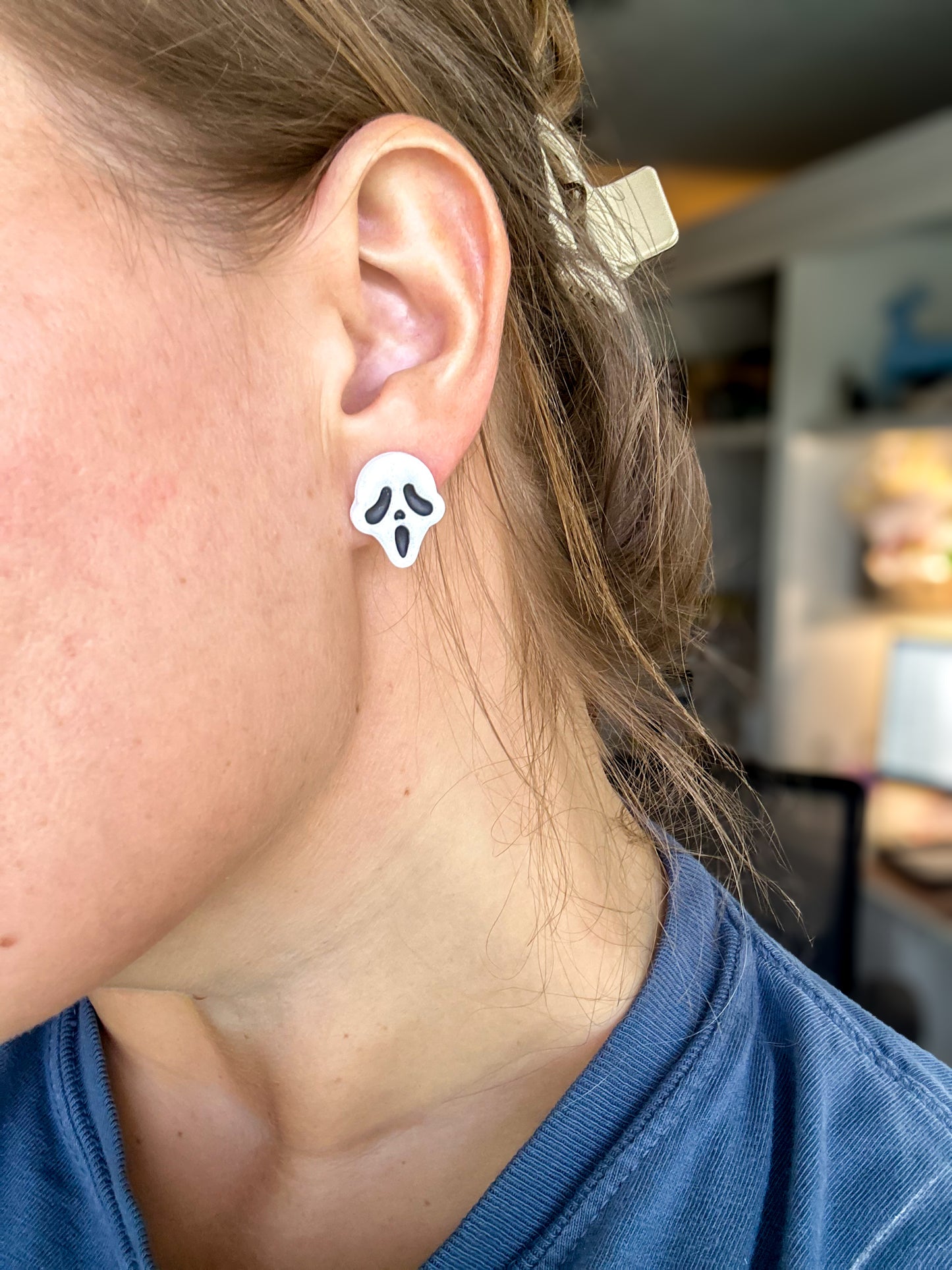 Scream Mask Studs