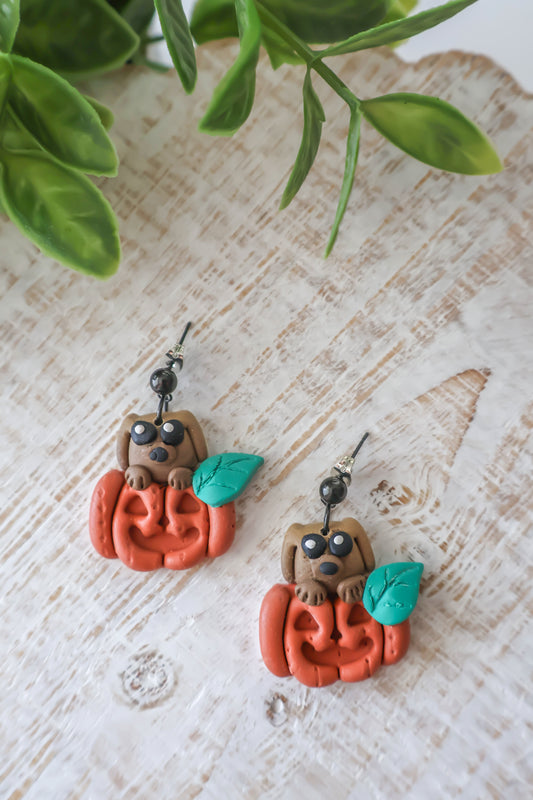 Pumpkin Pup Dangles
