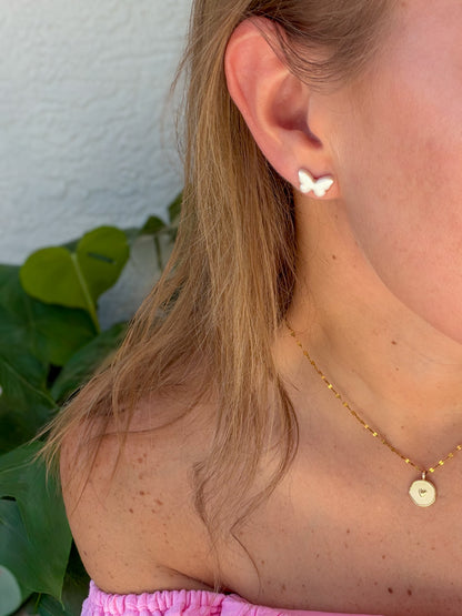 Pearl Butterfly Studs