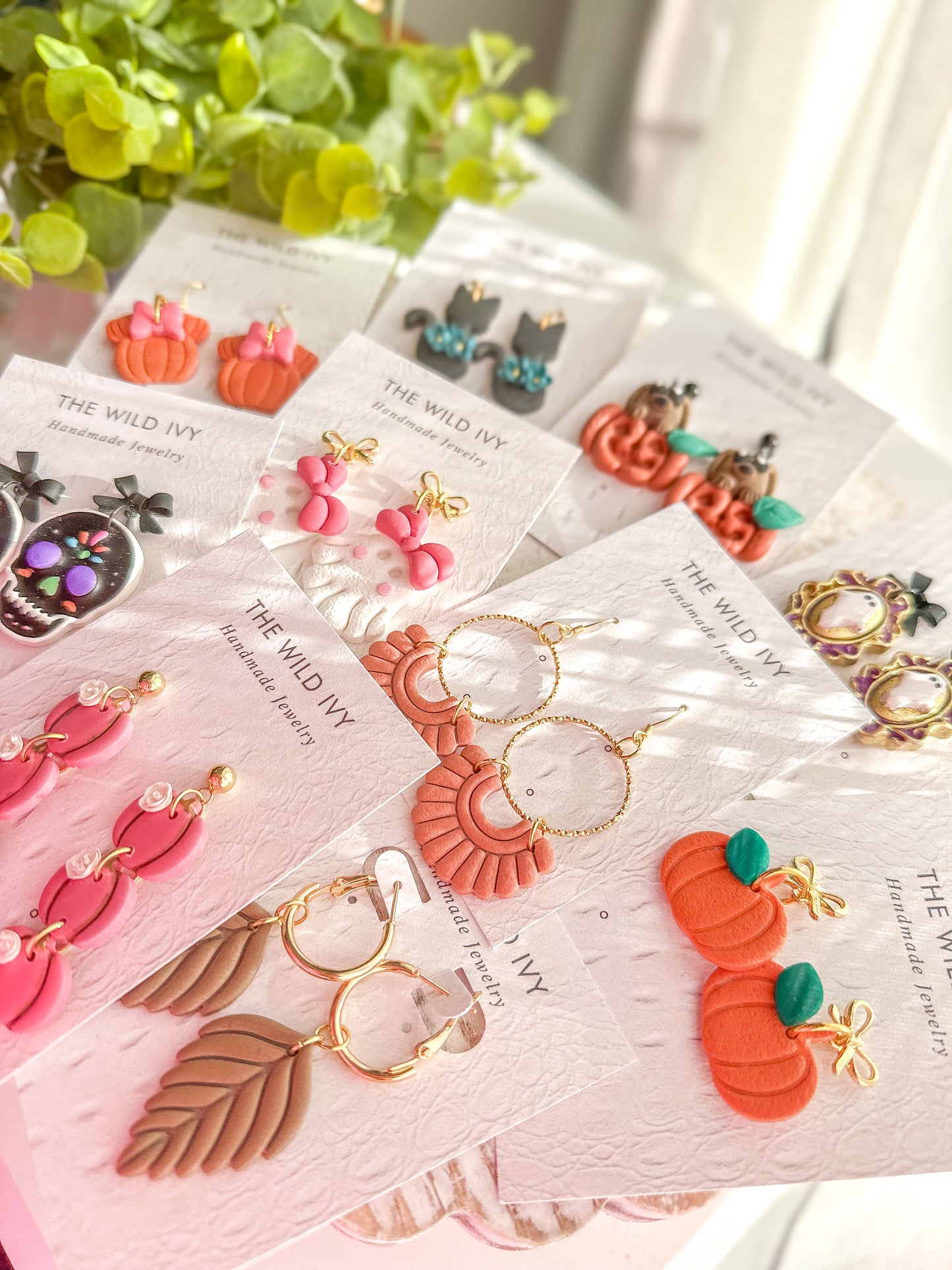Pumpkin Bow Dangles