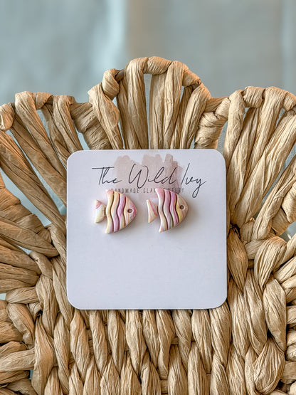 Candy Reef Fish Studs