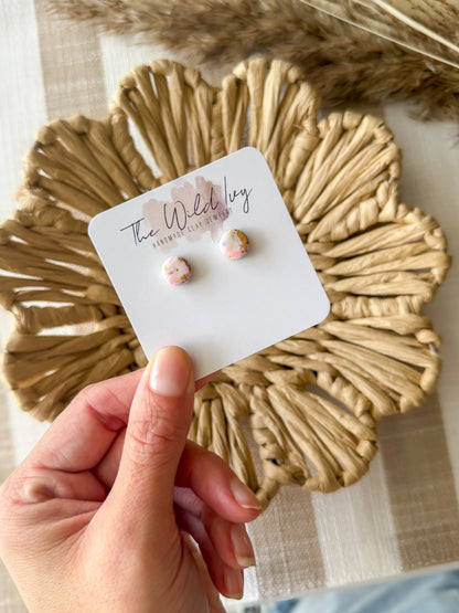 Cotton Candy Studs