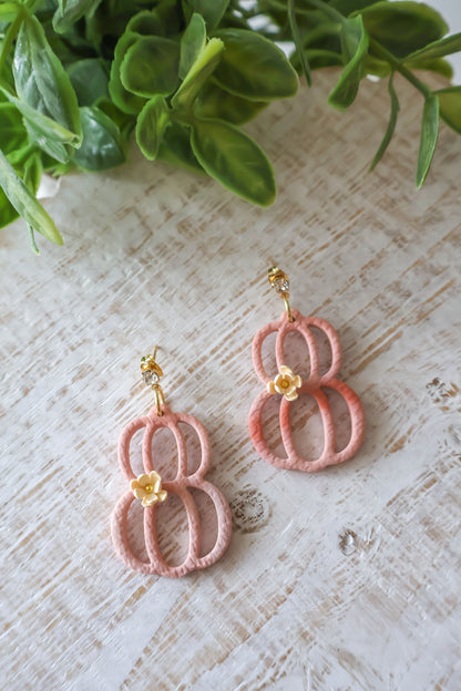 Floral Pumpkin Stack Dangles