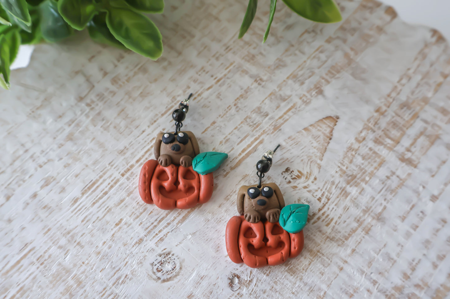 Pumpkin Pup Dangles