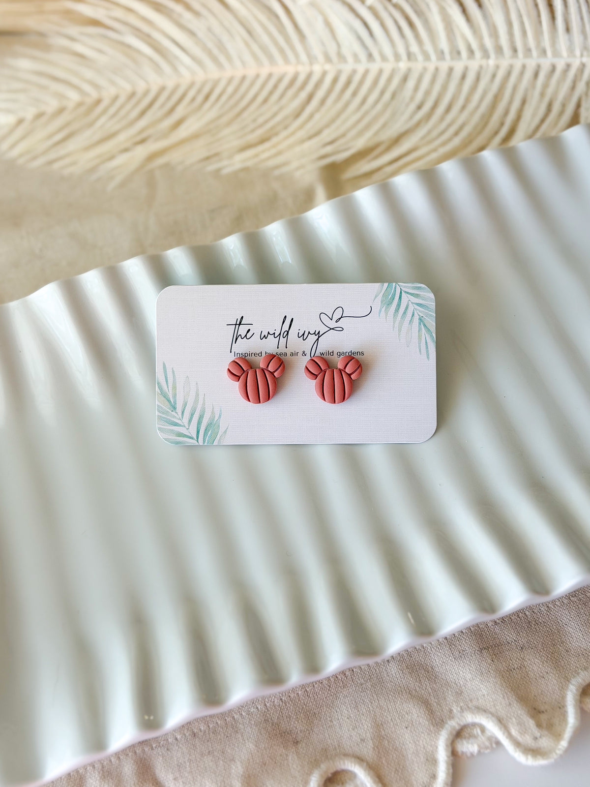 Mickey Pumpkin Studs