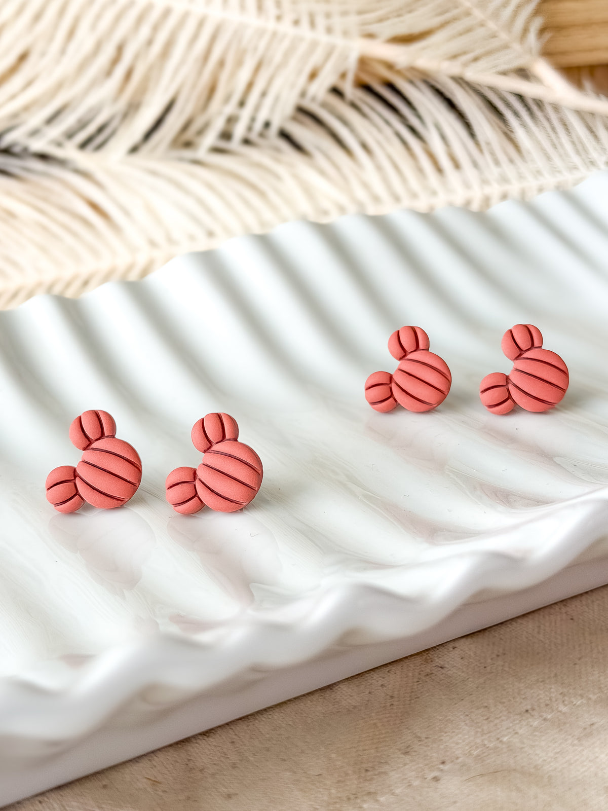 Mickey Pumpkin Studs