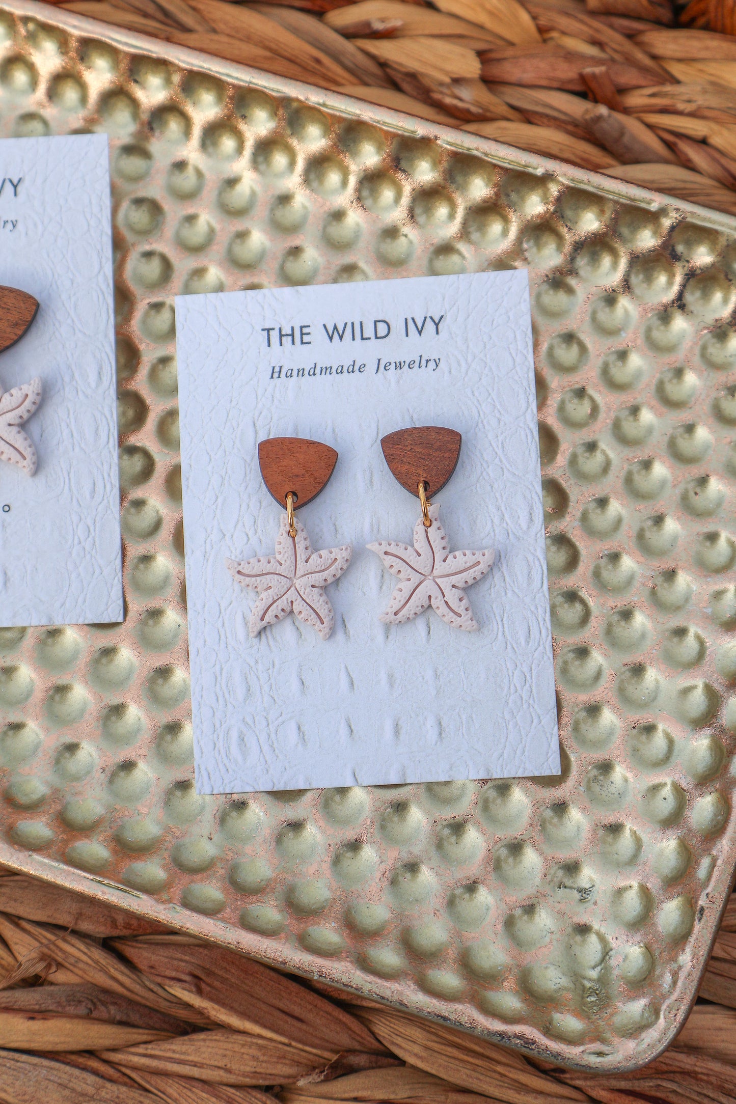 Wooden Starfish Dangles